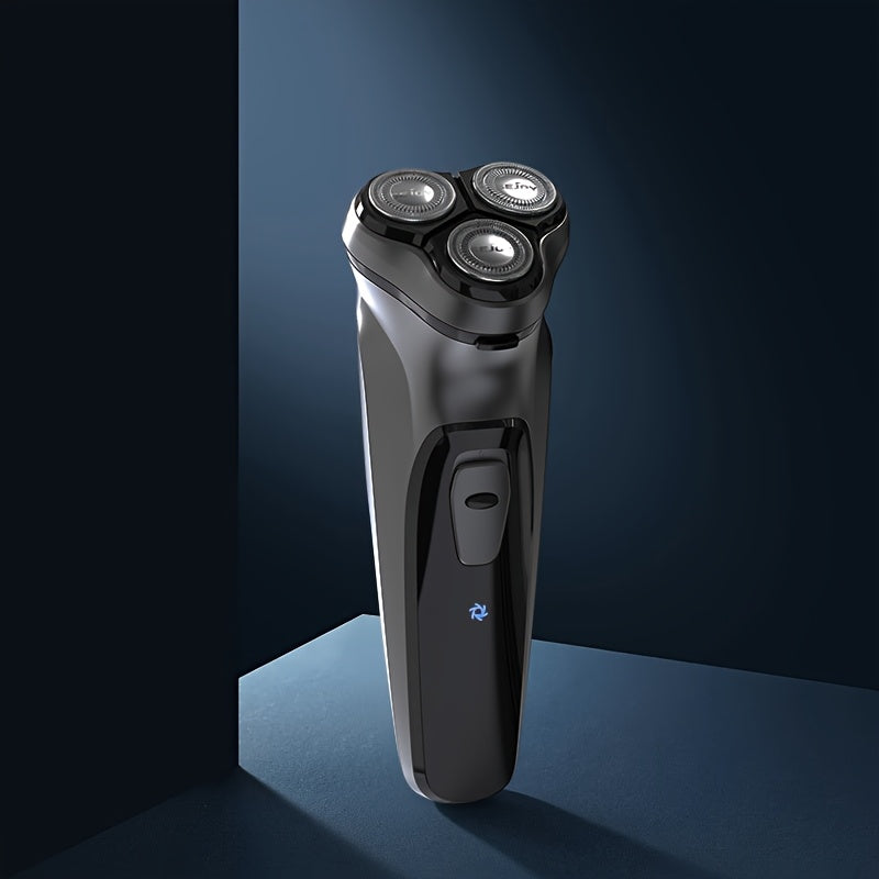 Sejoy Men's Electric Shaver with Pop-Up Trimmer, 3D Floating Head and LCD Display, Listed One-Hour Fast Charging in Blue, Light Blue or Gray
