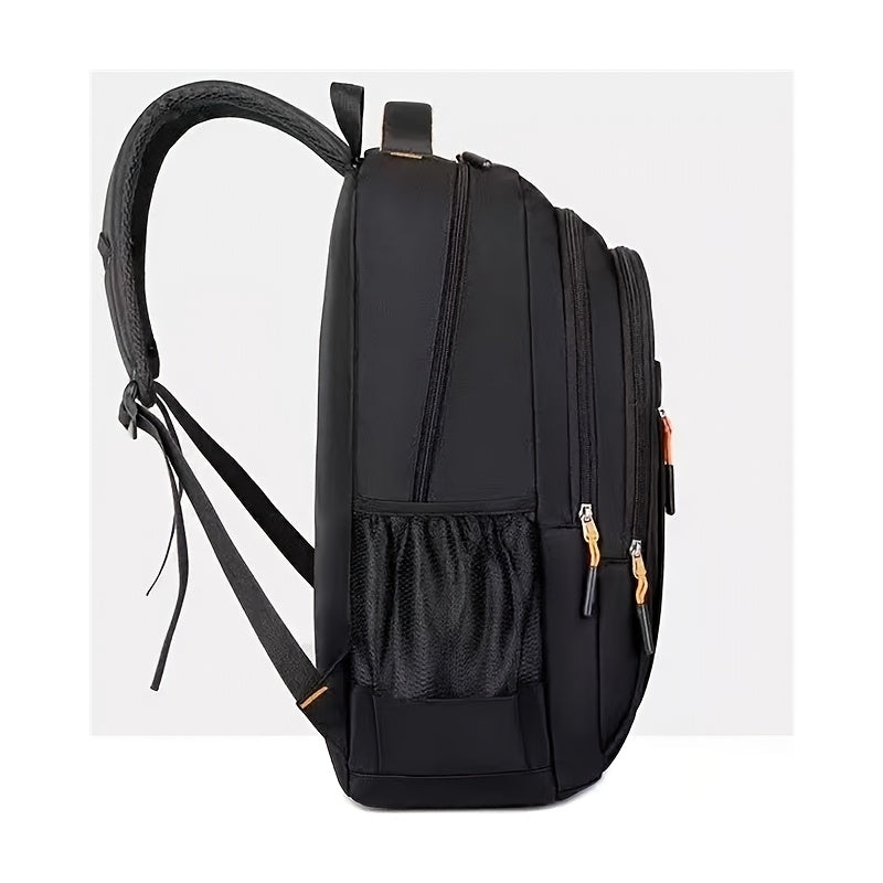 Minimalist Student Backpack in Black or Green for School, College and Everyday Commuting, Laptop-Style Travel Bag with Listed Two-Piece Package Reference