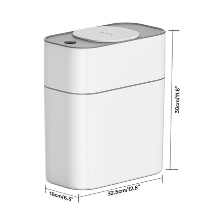 Motion Sensor Trash Can with Automatic Touchless Lid, Listed 4-Gallon Bin with Small Lid or Large Lid Options for Kitchen, Bathroom, Bedroom and Office