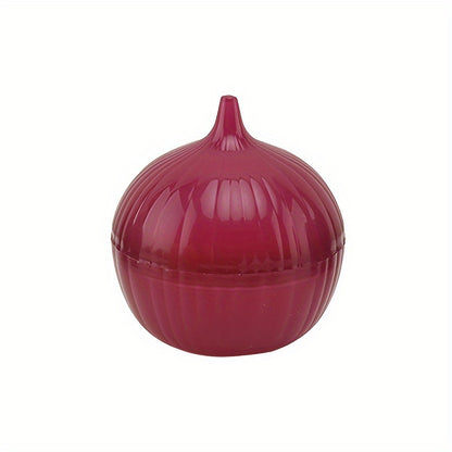 Purple Onion Saver Container, Single Vegetable-Shaped Refrigerator Storage Box for Onion Organization, Home Kitchen Meal Prep and Restaurant Storage Planning