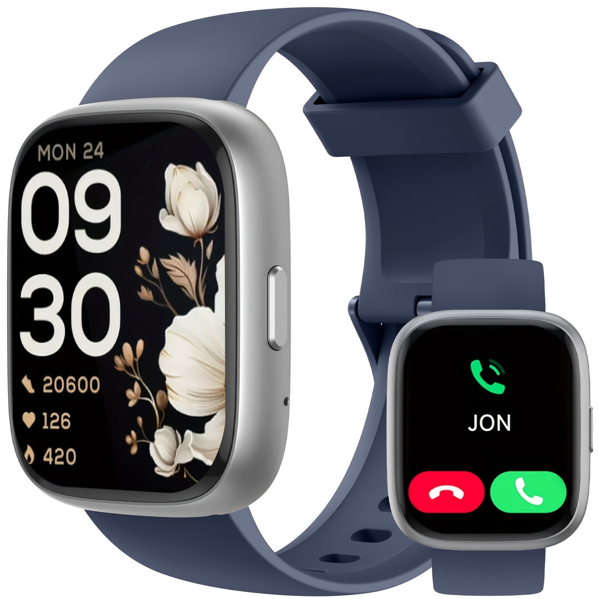 1.83 Inch HD Smart Watch for Men and Women, Wireless Calling Smartwatch with Built-in Alexa, Fitness Activity & Sleep Tracker, 100+ Sport Modes, Multiple Watch Faces, for iPhone Android