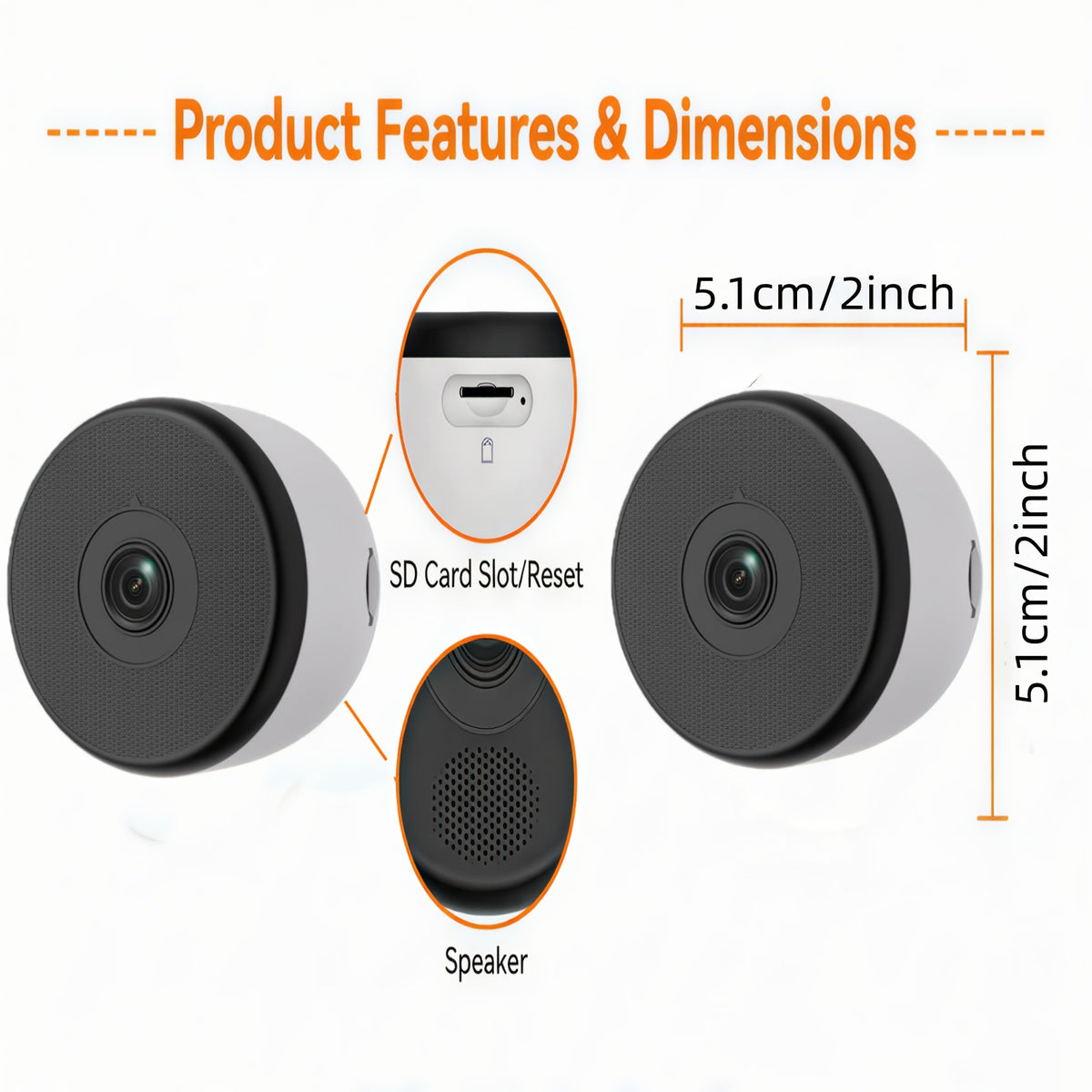 4MP Wireless Window Camera with Dual-Band WiFi, Two-Way Audio and Motion Tracking, AI Blacklight or Full-Color Single-Camera Options for Indoor Pet Monitoring