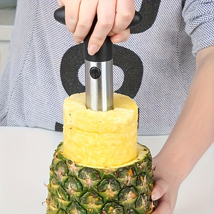 Pineapple Corer and Slicer with Listed Stainless Steel Design, Green Handle or Stainless Steel Options for Fresh Fruit Preparation and Home Kitchen Snacks