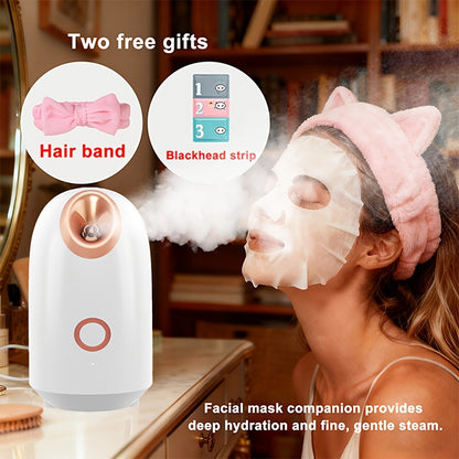 At-Home Facial Steamer Options for Personal Skin Care, Portable, Upgraded and Flagship Models with Listed Rotatable Arm and Accessory References