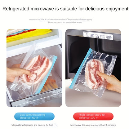 Reusable Zipper Food Storage Bags for Fresh Produce, Fruit and Kitchen Organization, with Small, Medium, Large and 20 or 30-Piece Selection Labels