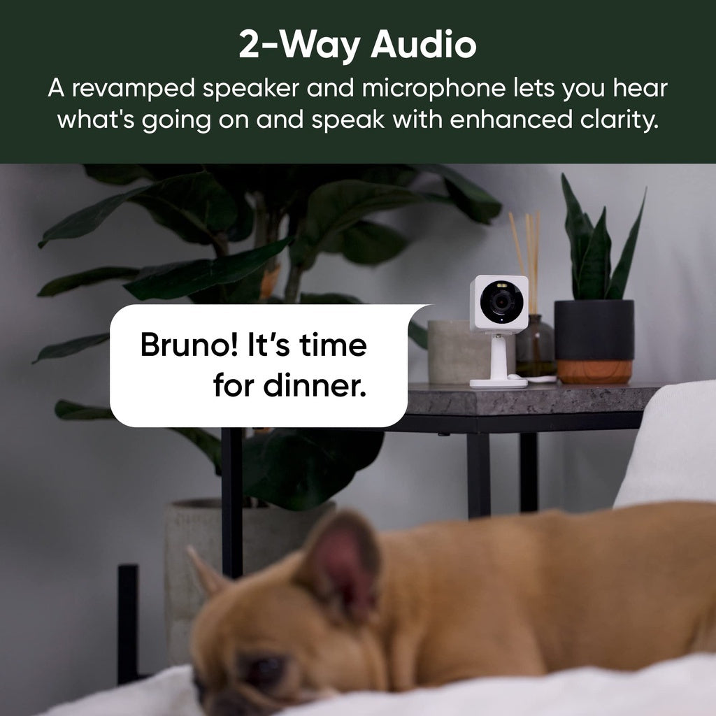 WYZE Cam OG Wired WiFi Security Camera with 1080p Video, Color Night Vision, 40lm Spotlight, Motion and Sound Alerts, Two-Way Audio in Black or White