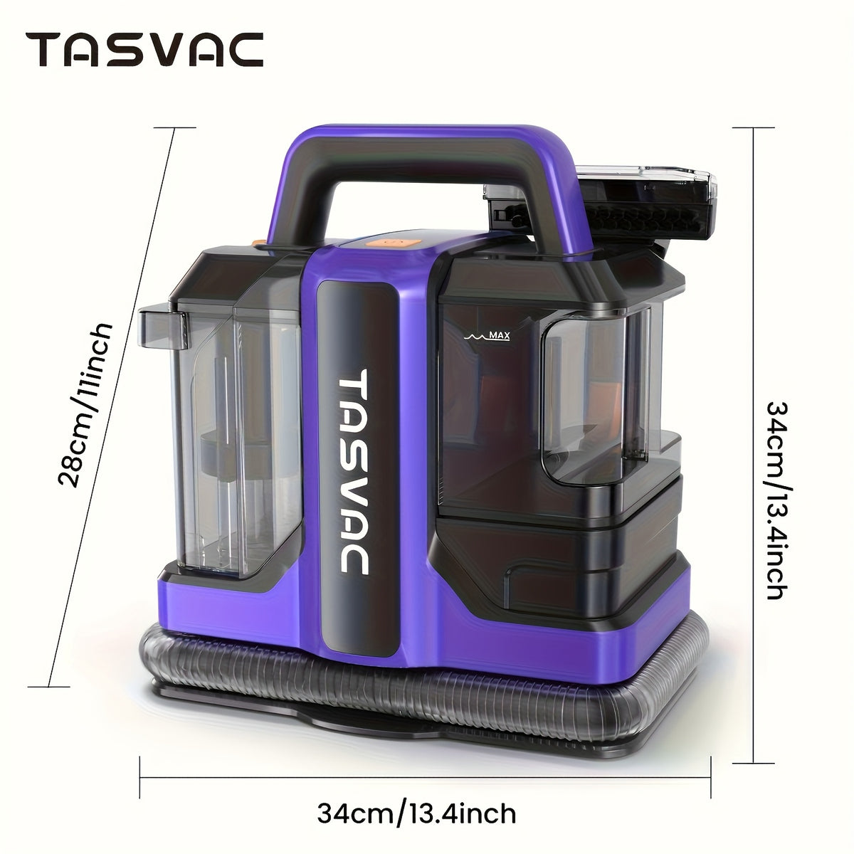 INSE Carpet Spot Cleaner with Listed 46kPa Suction, 36.52oz Clean and 27.05oz Waste Tanks, Spray and Dual Brushes for Upholstery, Stairs and Car Seats