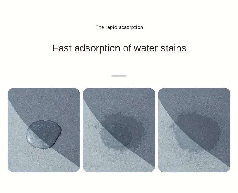 Diatom Mud Kitchen Floor Mat, Single-Piece Rectangular Design with Listed 3.5mm Thickness, Three Gray Color Options and Four Sizes for Home Floor Placement