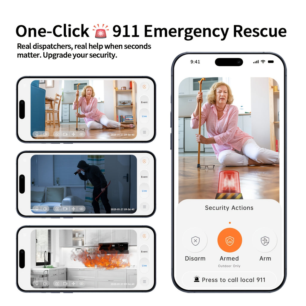 Pet Monitoring Camera 4MP QHD with 360° Panoramic View, Dual-Band WiFi, Night Vision, Two-Way Audio and Motion Alerts for Indoor Dog and Cat Check-Ins