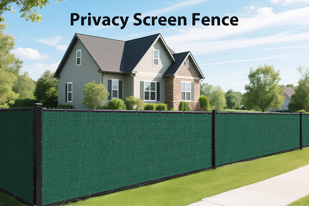 Balcony Privacy Screen for Deck Railings and Outdoor Fences, Green, Brown or Black with Two Size Options, Listed 33ft Rope and Zip Ties for Patio Screening