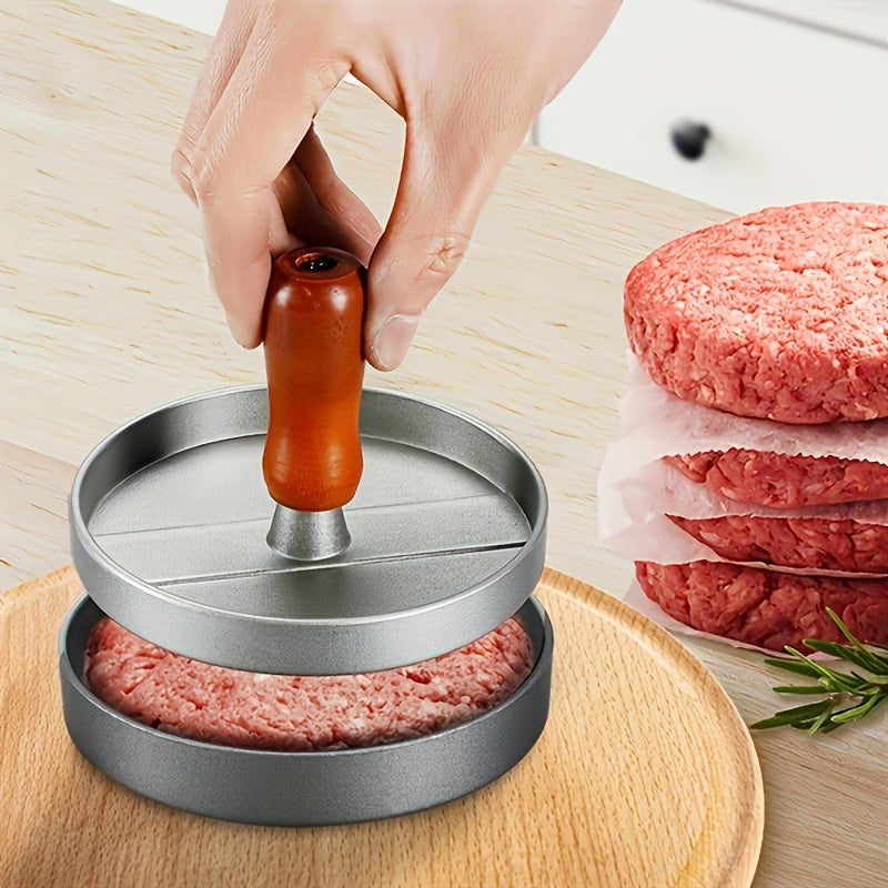 Burger Patty Press Set for Homemade Beef, Cheese and Vegetable Burgers, Two-Piece Selection for Kitchen Meal Prep and Backyard BBQ Patty Shaping
