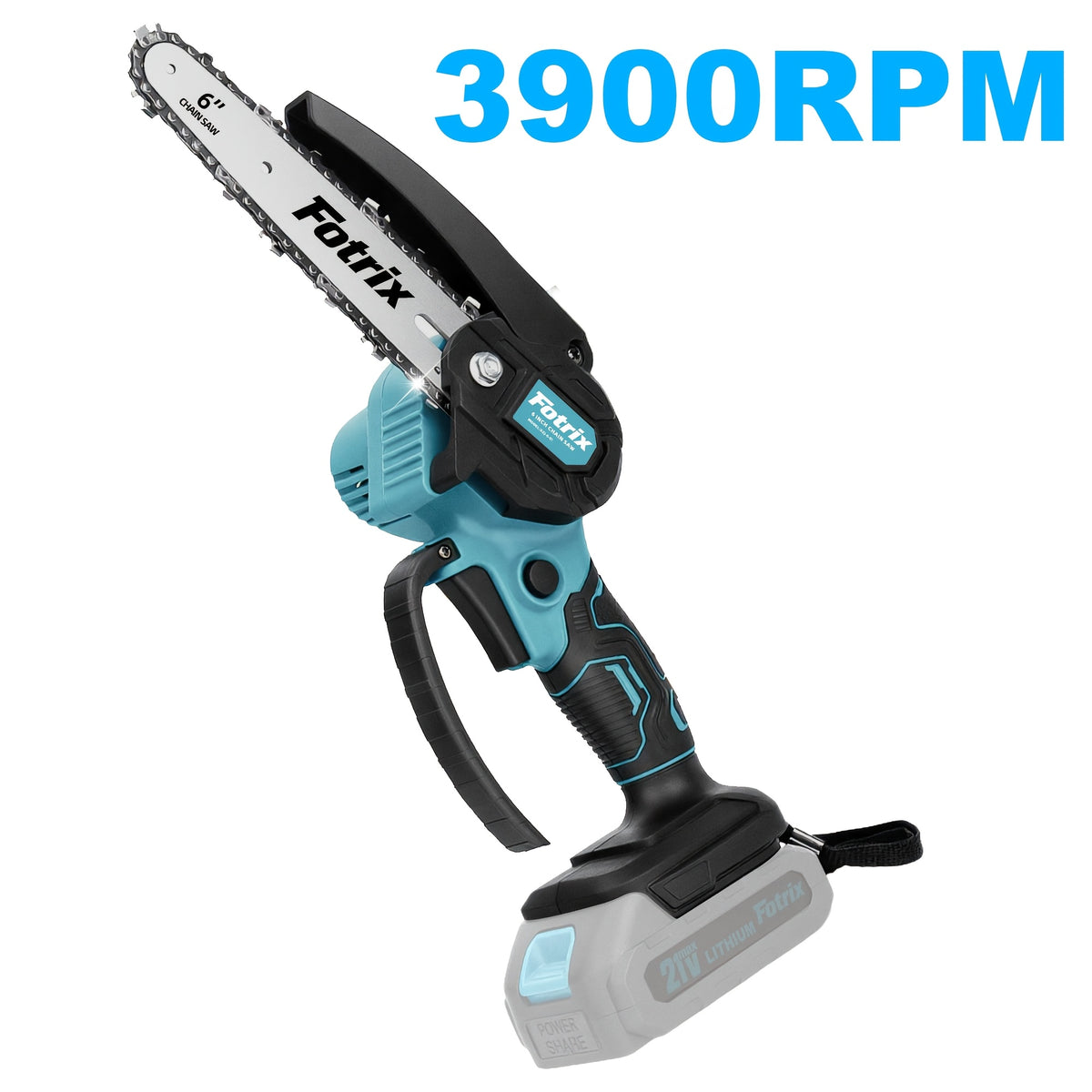 Mini Cordless Chainsaw with Listed 6-Inch Size and 5m/s Chain Speed, One- or Two-Battery Packages and Select Case Options for Garden Pruning and Property Cleanup