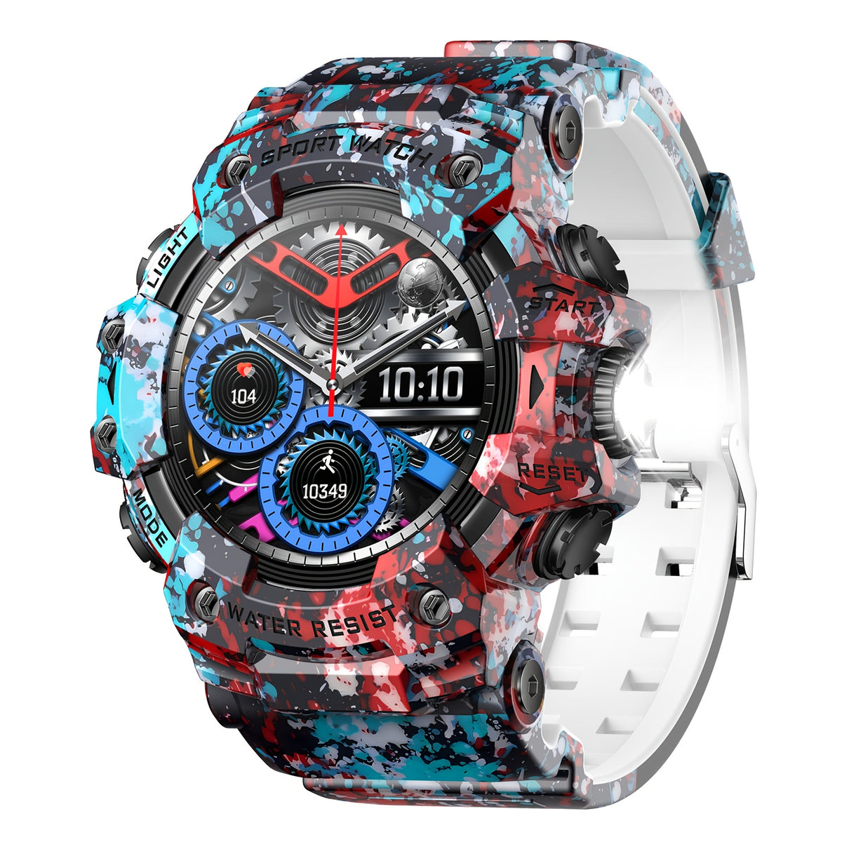 1.32-Inch TFT Smartwatch for Men with Calling, LED Flashlight, 100+ Sports Modes and Sleep Tracking, iPhone Android Compatibility in Eleven Color Options