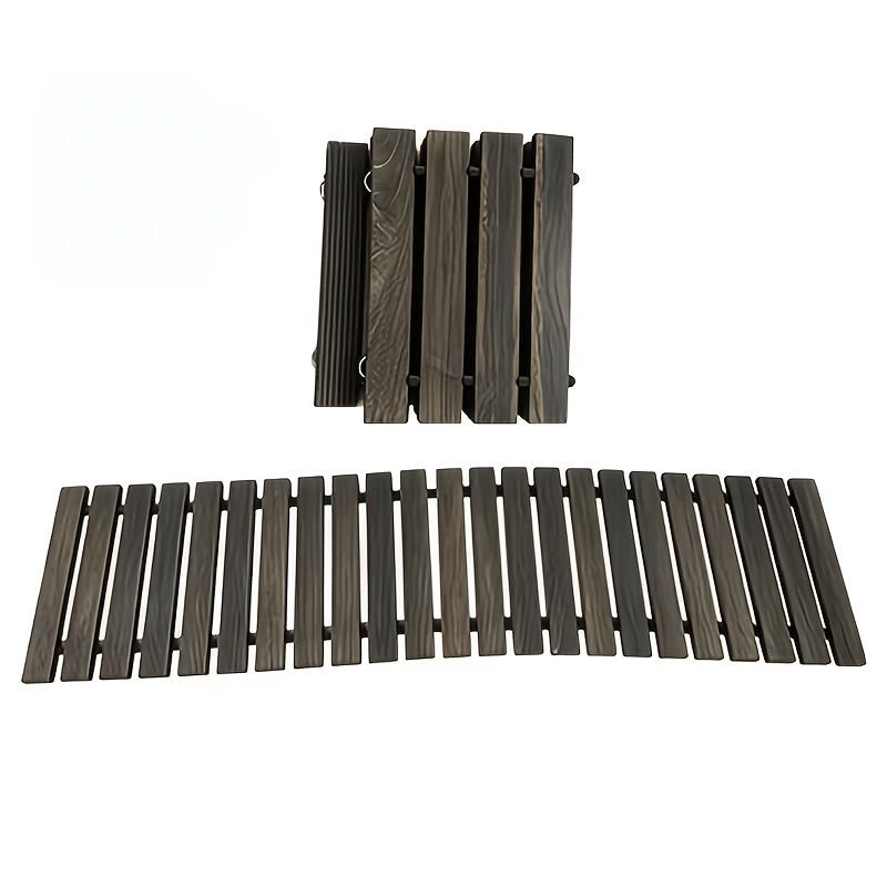 Wooden Garden Pathway with Roll-Up Design, Listed 72 or 144 Inch Walkway Options for Lawn Routes, Courtyard Landscaping, Terrace Areas and Flower Bed Borders