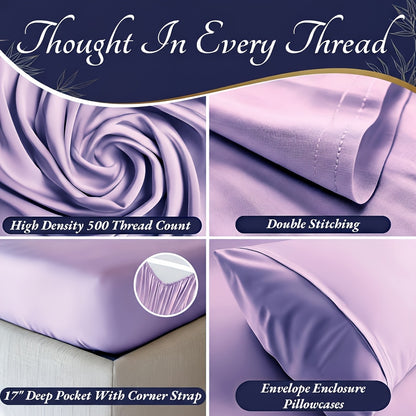 Three or Four Piece Bedding Sheet Set with Listed Extra Deep Pockets, Twelve Color Options and Twin, Full, Queen or King Sizes for Bedrooms and Guest Rooms