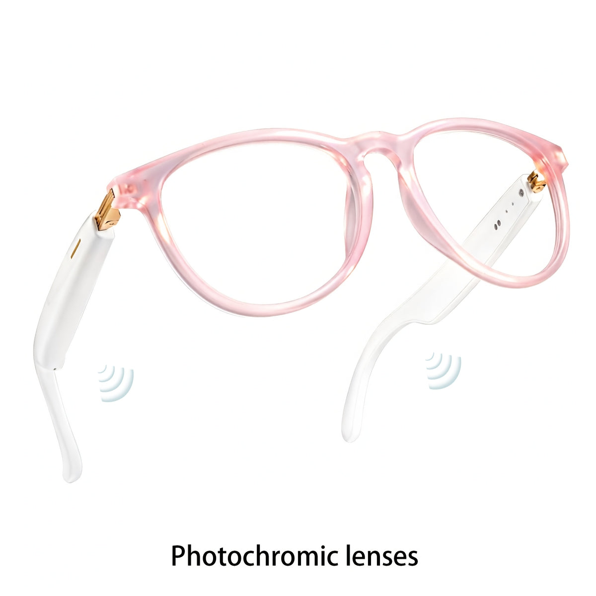 Audio Translation Glasses with Listed 160-Language Translation, GPT Chat, Music and Calls, Photochromic, Color-Changing and Anti-Blue Light Lens Options