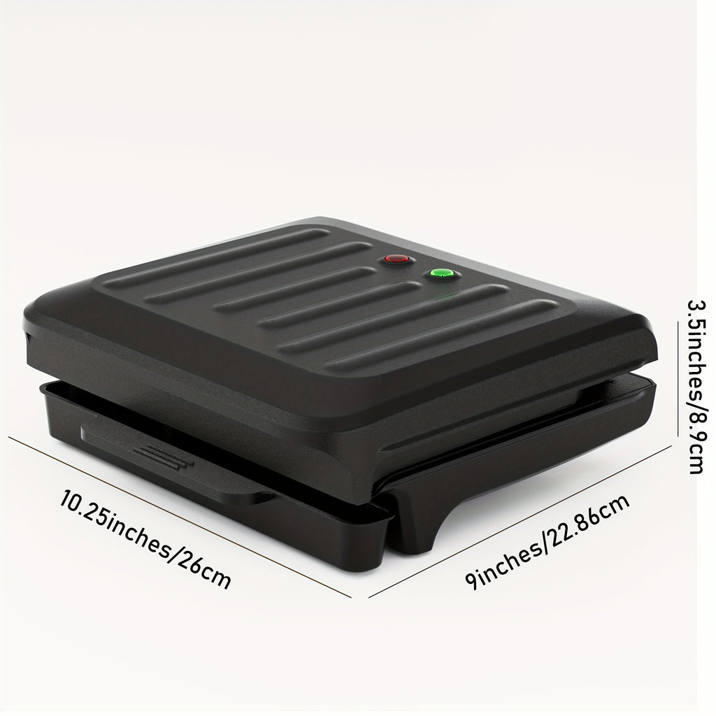 Six-Slot Electric Hot Dog Maker, Nonstick Sausage Grill with Grease Drip Tray, Power and Ready Indicator Lights, Cord Storage for Breakfasts and Snacks