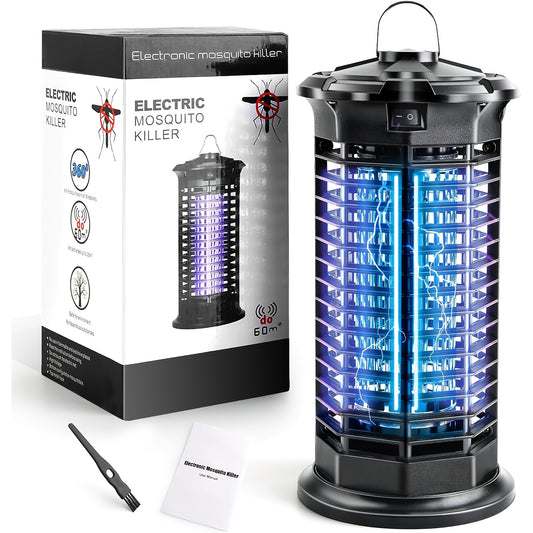 Indoor Electric Bug Zapper in Black-A with Listed 1000V Wording, Home Insect Lamp for Adults Comparing Mosquito and Fly Control Appliances