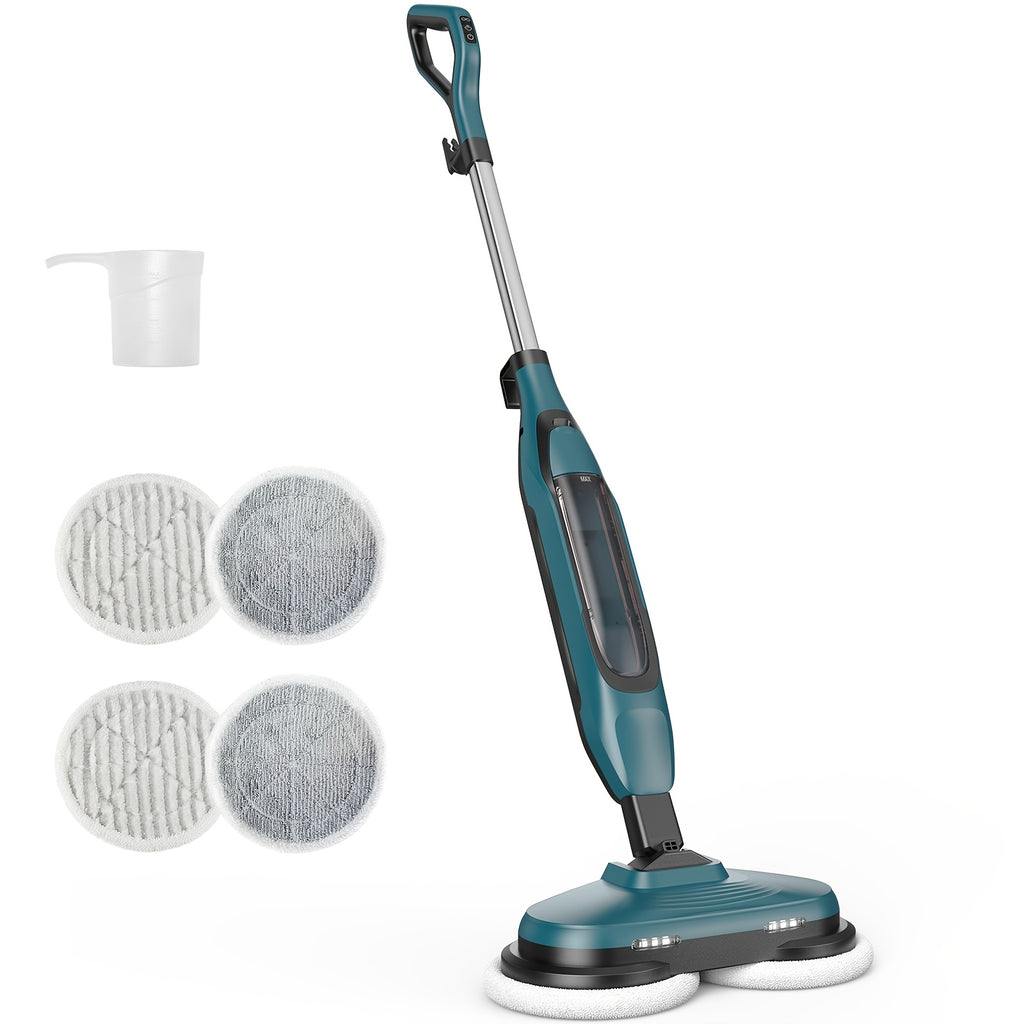 10in1 Steam Mop, 1550W Detachable Handheld Floor Cleaner with 16ft Power Cord 2 Washable Pads for Hardwood Tile Carpet and More