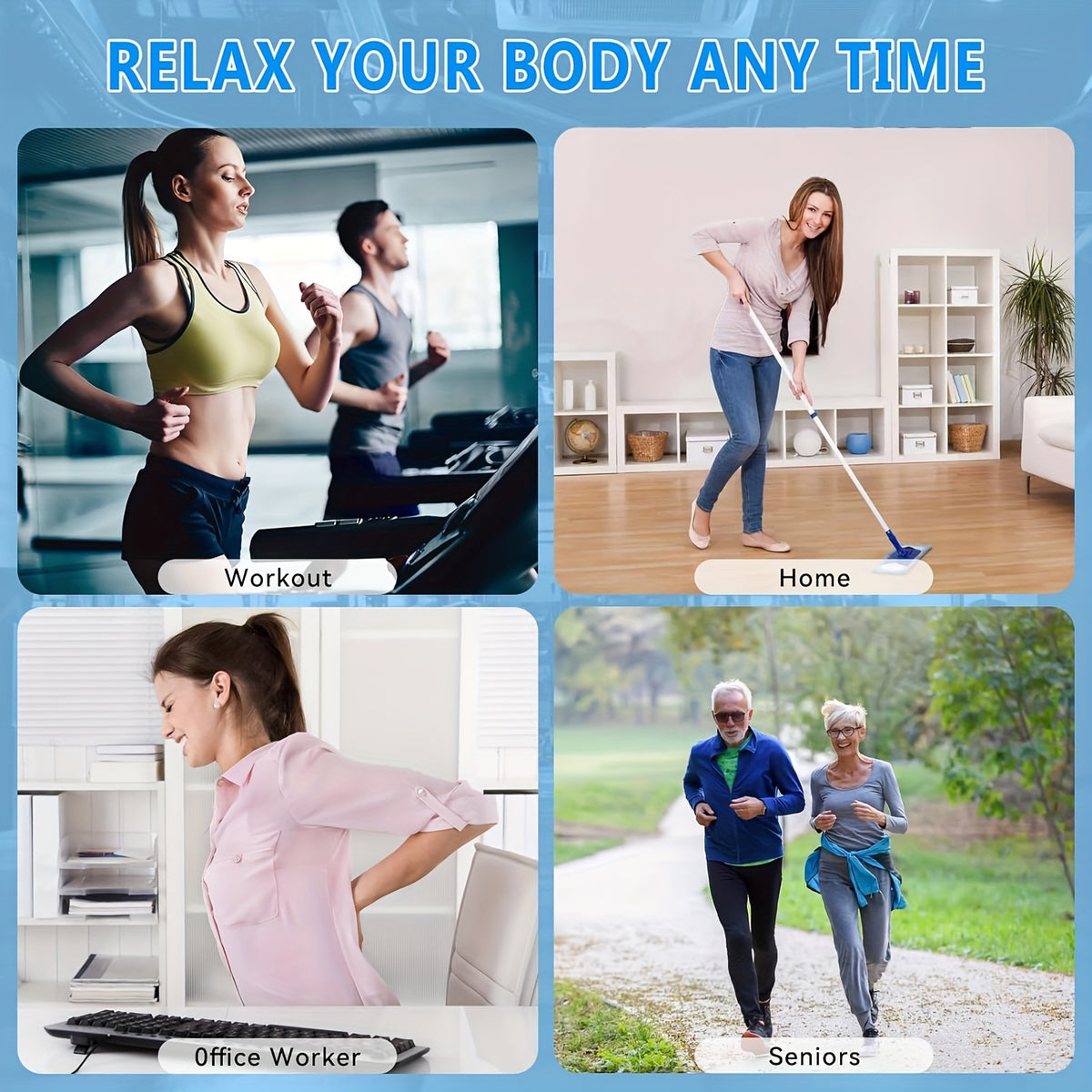 Massage Gun Deep Tissue, 30-Speed Handheld Electric Muscle Massager with 9 Massage Heads, High-Power Percussion Massager for Back, Legs, Arms, Full Body, Post-Workout Recovery, Athlete Gift