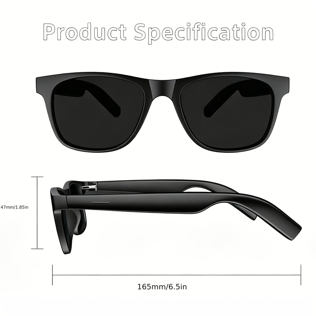 Smartwatch and AI Translation Glasses Bundle with Full Touchscreen, Online Multilingual and Photo Translation, Built-In Microphone and Speaker for Wireless Calls