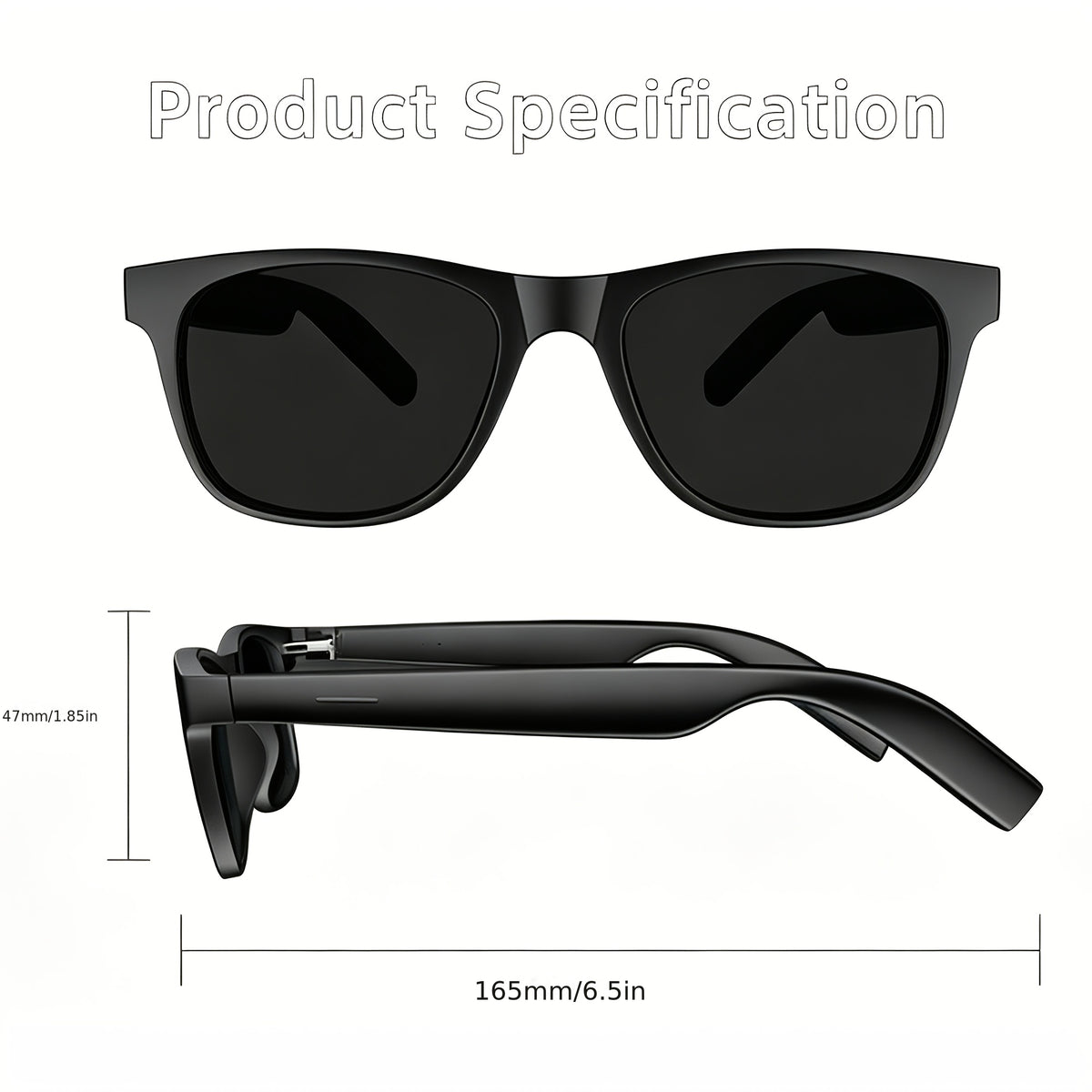 Smartwatch and AI Translation Glasses Bundle with Full Touchscreen, Online Multilingual and Photo Translation, Built-In Microphone and Speaker for Wireless Calls
