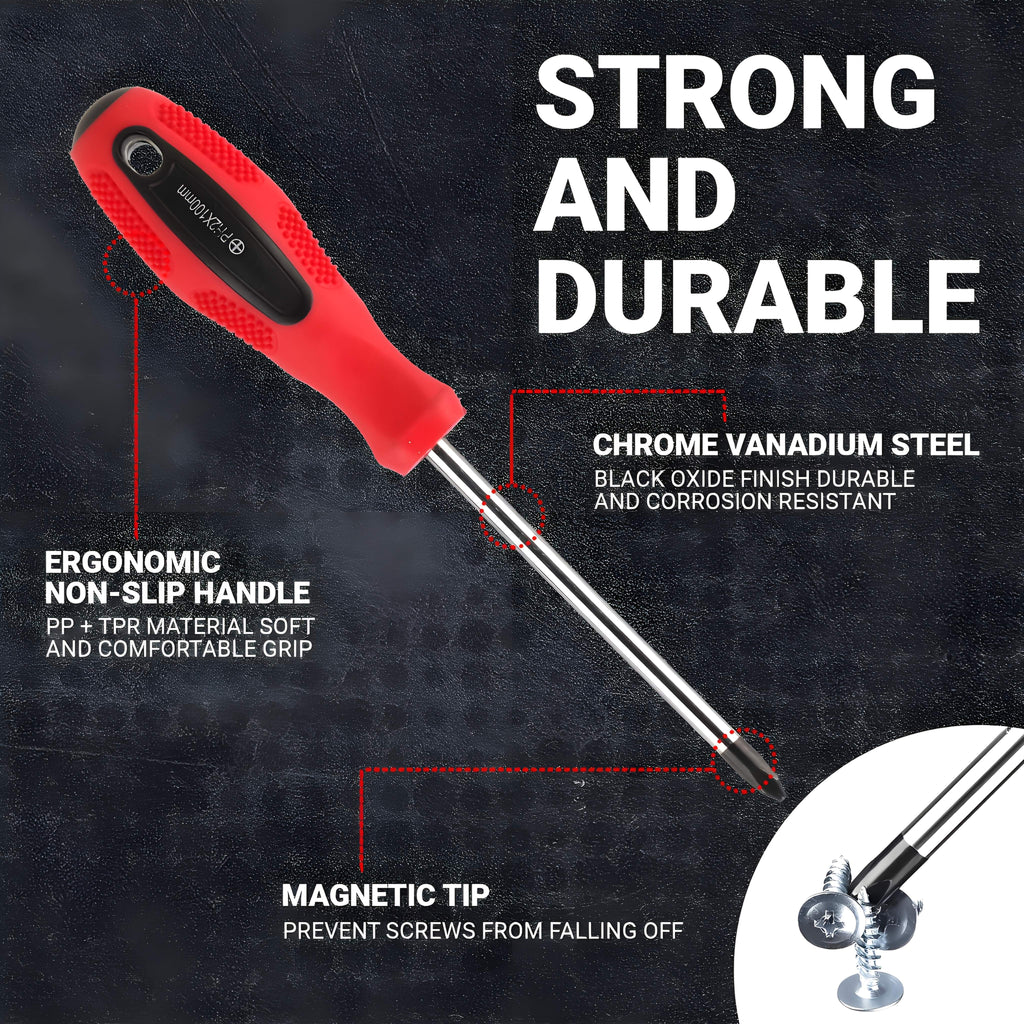 Magnetic Screwdriver Set with 100, 118 or 126-Piece Option Labels, Precision Drivers, Bits and Plastic Storage Wording for Home DIY and Electronics Projects