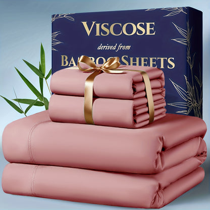 Three or Four Piece Bedding Sheet Set with Listed Extra Deep Pockets, Twelve Color Options and Twin, Full, Queen or King Sizes for Bedrooms and Guest Rooms