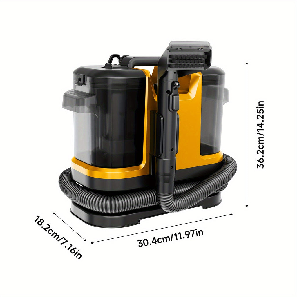 35kPa Portable Upholstery Spot Cleaner with Dual-Size Brush, Integrated Blowing and Suction, ABS Resin Body and 120V Power for Home Cleaning