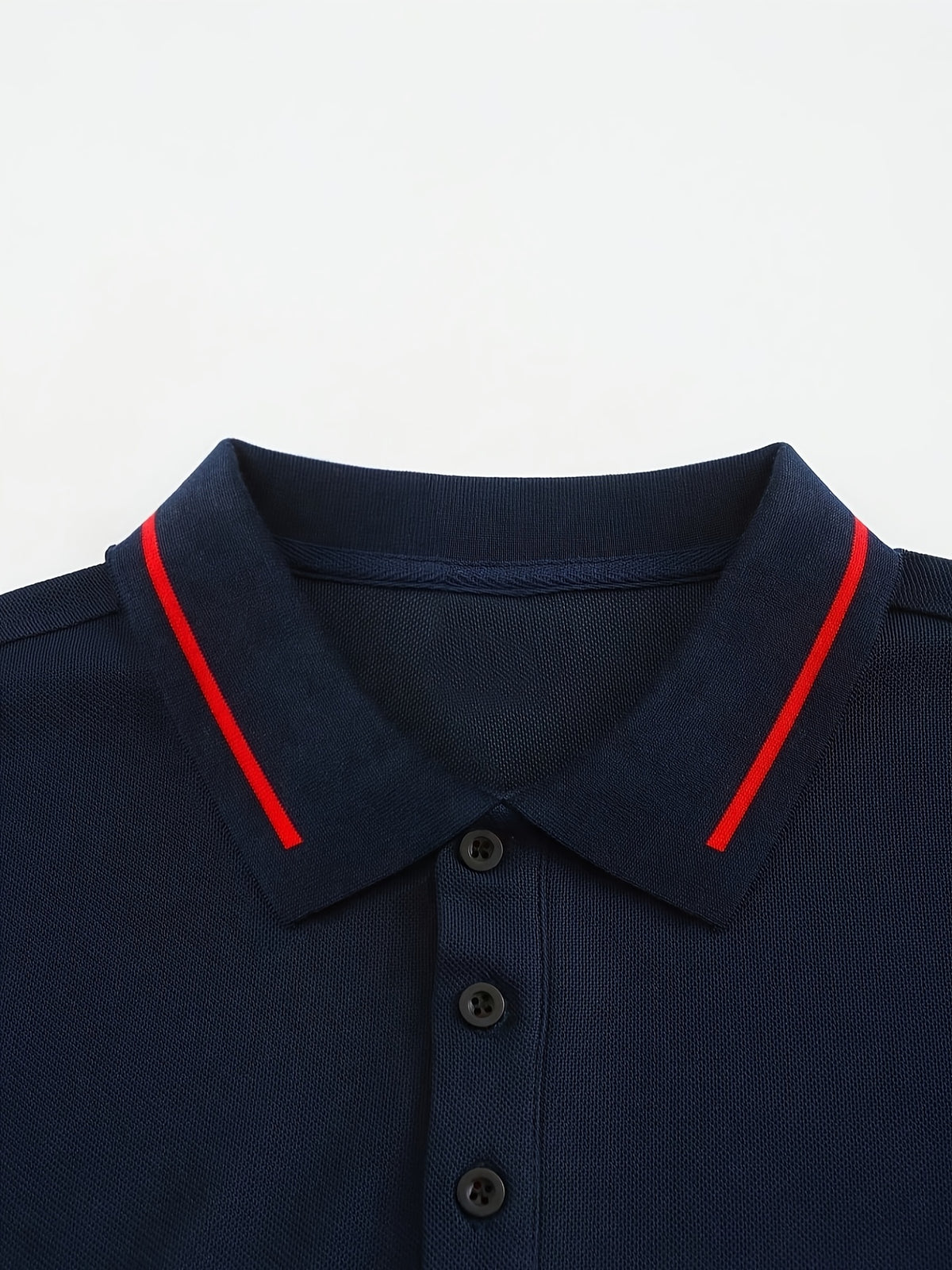 Men's Long Sleeve Polo Shirt, 100% Polyester with Slight Stretch, Regular Fit and Rib-Knit Details for Casual Golf and Spring-Fall Outfits
