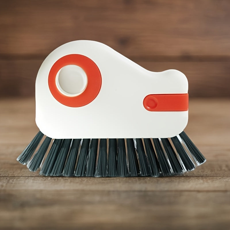 Window Track Cleaning Brush Set with Large and Small Brushes, 2-Piece Detachable Plastic Scrubbers for Door Tracks, Window Sills and Household Gaps