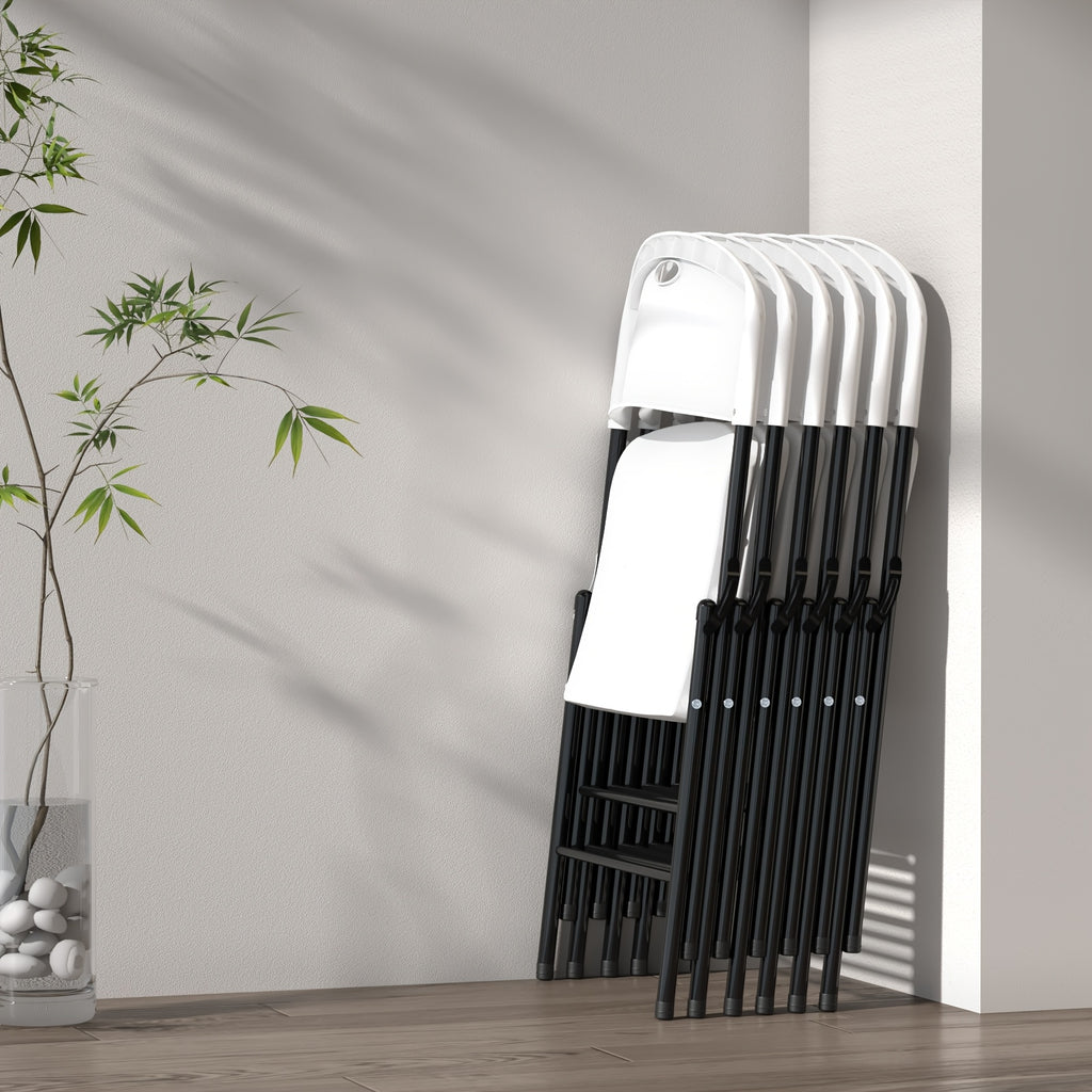 Folding Chairs Type C in Four, Eight or Ten-Pack Options, Foldable Guest Seating with Listed PP Plastic for Dinner Parties, Events and Home Gatherings