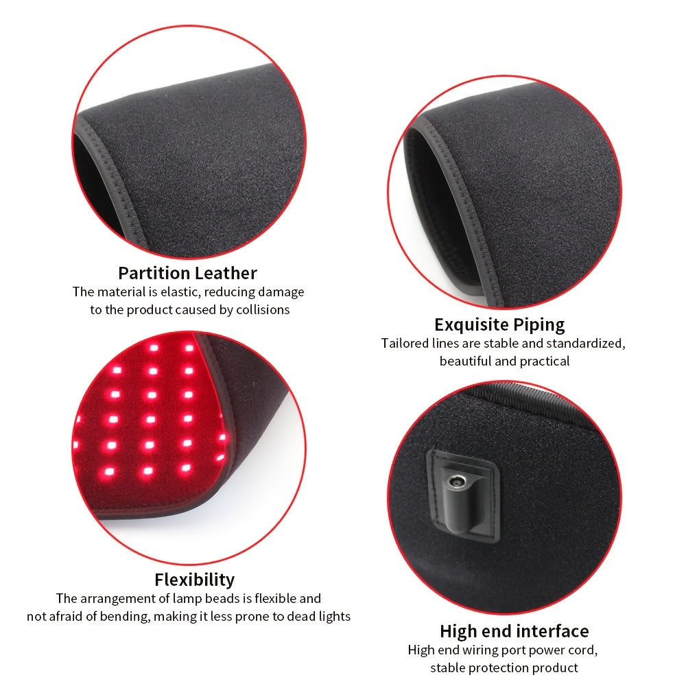 Red Light Therapy Mat, 31.5 x 11.8-Inch LED Pad with Listed 660nm Red and 850nm Near-Infrared Light for an At-Home Personal Care Routine