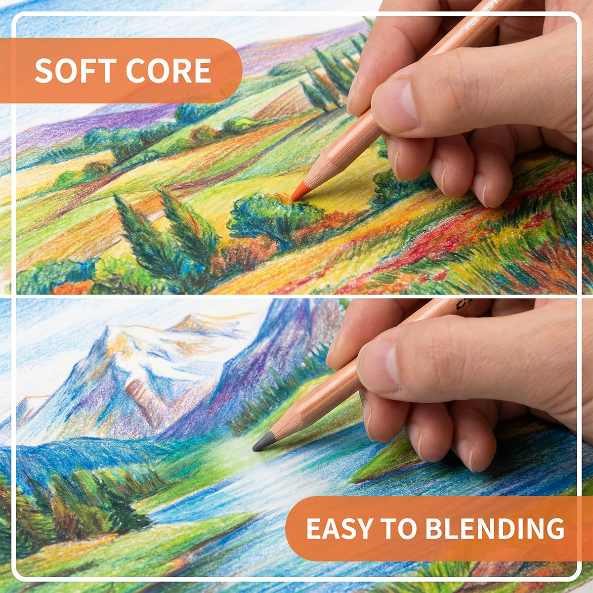 Portable Drawing and Sketching Art Kit, 120-Piece Set with Listed Colored Pencils, Sketchbook, Coloring Book, Sheets and Sharpener for Adult Beginner Creativity