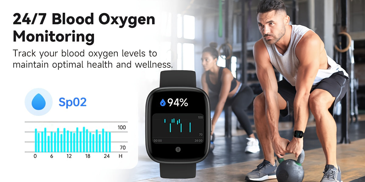 1.83 Inch HD Smart Watch for Men and Women, Wireless Calling Smartwatch with Built-in Alexa, Fitness Activity & Sleep Tracker, 100+ Sport Modes, Multiple Watch Faces, for iPhone Android