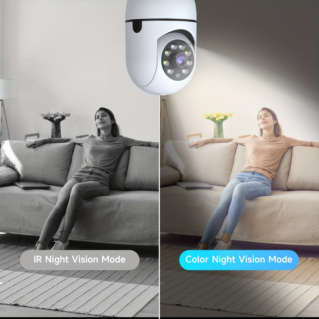 Indoor Security Camera 2 Pack, Baby & Pet Monitor with 355° Pan Tilt, Full-Color Night Vision, Motion Detection, 2-Way Talk, Dual WiFi 2.4G/5G, Cloud & SD Storage, Alexa Smart Home Cameras