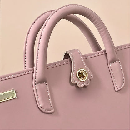 Pink Laptop Sleeve with 14-Inch or 16-Inch Size Labels, Portable Computer Carrying Cover for Compatible Devices, Office Commuting and Business Travel