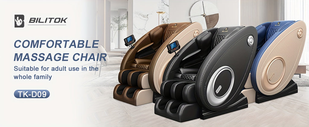 Zero Gravity Massage Chair Recliner with Heat, Full Body Massage with Foot Roller, Built-In Speaker and Touch Screen for Home Relaxation