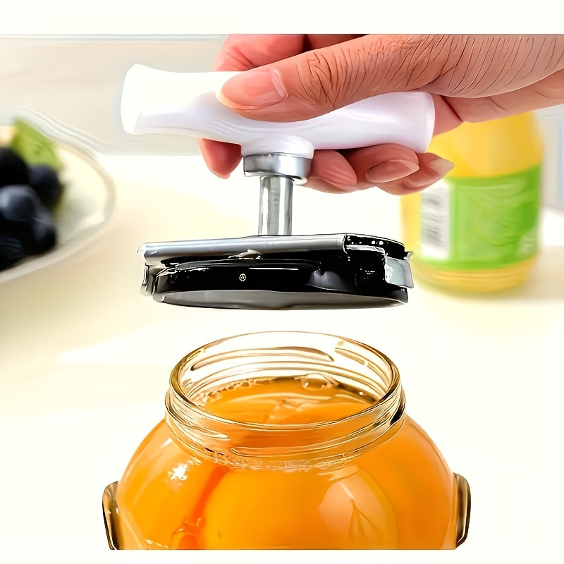 Jar Lid Gripper and Cap Remover, Single Kitchen Opening Accessory with Listed Non-Slip Design for Compatible Container Lids and Everyday Meal Preparation