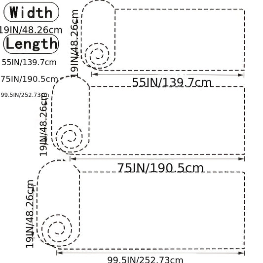 Leather Repair Patch with Self-Adhesive Peel-and-Stick Backing, Listed 19 x 99.5 Inch Size in White, Grey, Dark Gray or Brown for Compatible Upholstery