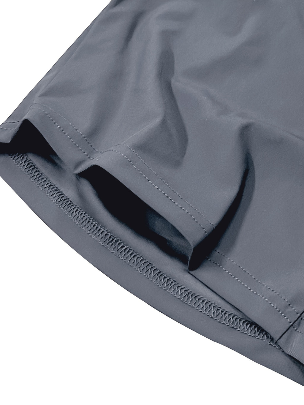 Men's Stretch Shorts with Drawstring Waist and Zippered Pockets, 85% Polyamide and 15% Elastane Fabric in Eight Color-Style Labels for Casual Summer Wear