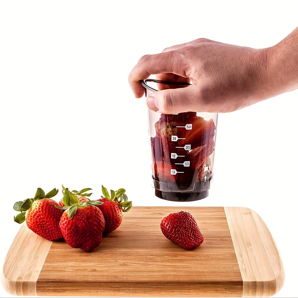 Vegetable Chopper Cup, Cut N CUP Model with Listed Chopping, Dicing and Measuring Functions for Home Salad Ingredients and Stir-Fry Meal Preparation