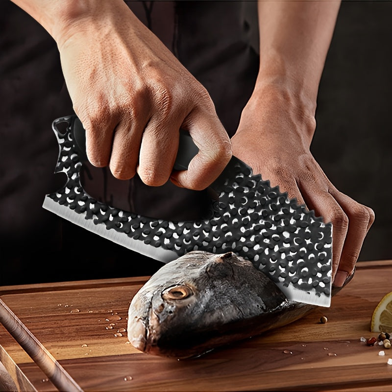 Butcher Knife and Meat Cleaver Set for Home Kitchen Preparation, White Option with Listed Non-Stick Design for Meat and Poultry Cutting and Cooking Tasks
