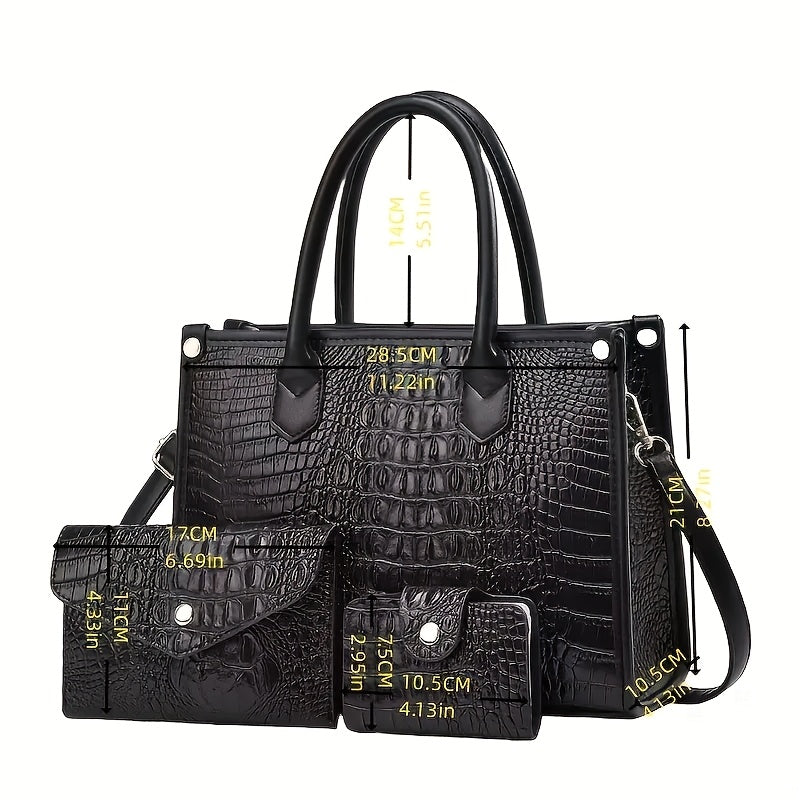 Women's Crossbody Handbag by QUAWUJIE with Shoulder and Tote Styling References, Six Color Choices for Everyday Outfits, Shopping and Casual Outings