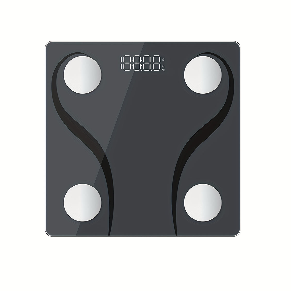 Smart Body Fat Scale with App Tracking, 180kg/396lb Digital Weight Scale with BMI, BMR and Muscle Analysis, Thickened Glass Top with Stainless Steel Electrodes, Dual Unit KG/LB, 11x11 Inch for Bathroom, Gym and Bedroom