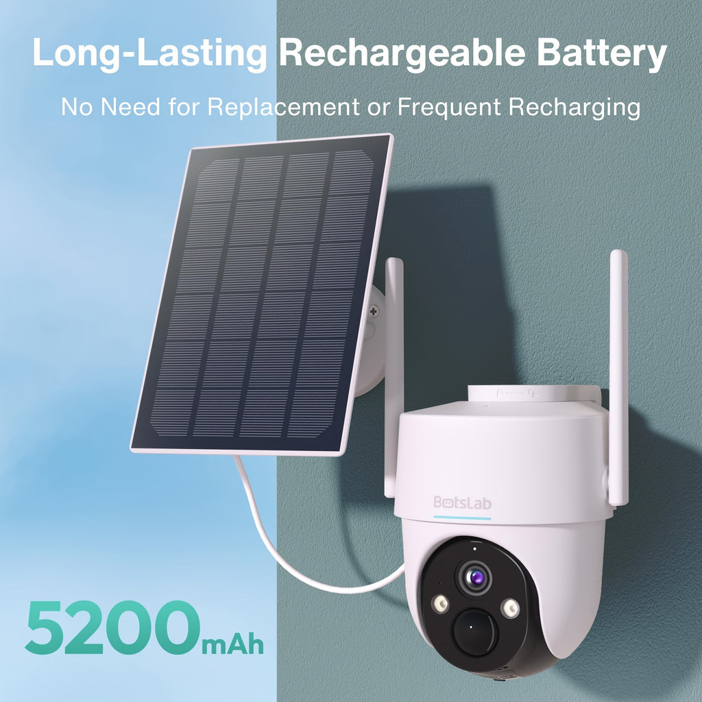 2K WiFi Outdoor Security Camera with Color Night Vision, Human Detection and Two-Way Audio, W313 Solar Listings and W302 No-Solar Model Option
