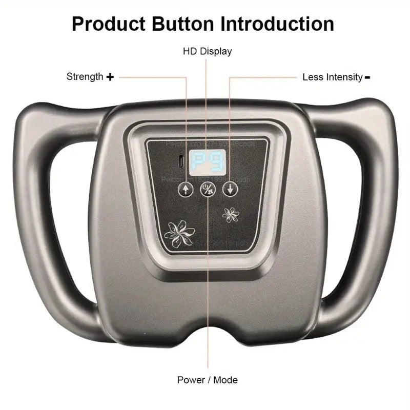 16-Drive Muscle Massager with Listed Multi-Head Design, Nine Massage Modes and 99 Intensity Settings, 25W ABS Personal-Care Device with Charging Cable and Manual