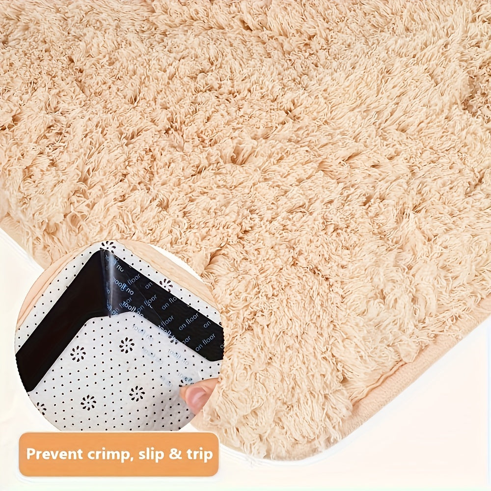 Reusable Carpet Gripper Stickers in 12 or 24 Piece Packs, Washable Adhesive Pads for Compatible Area Rugs, Sofa Cushions and Household Fabric Placement