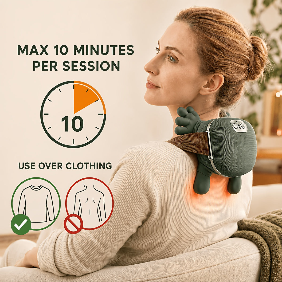 Dual Roller Hand Massager with Heat and Air Compression, Three Listed Modes and Adjustable Intensity, Rechargeable Portable Device in Massager+board Option