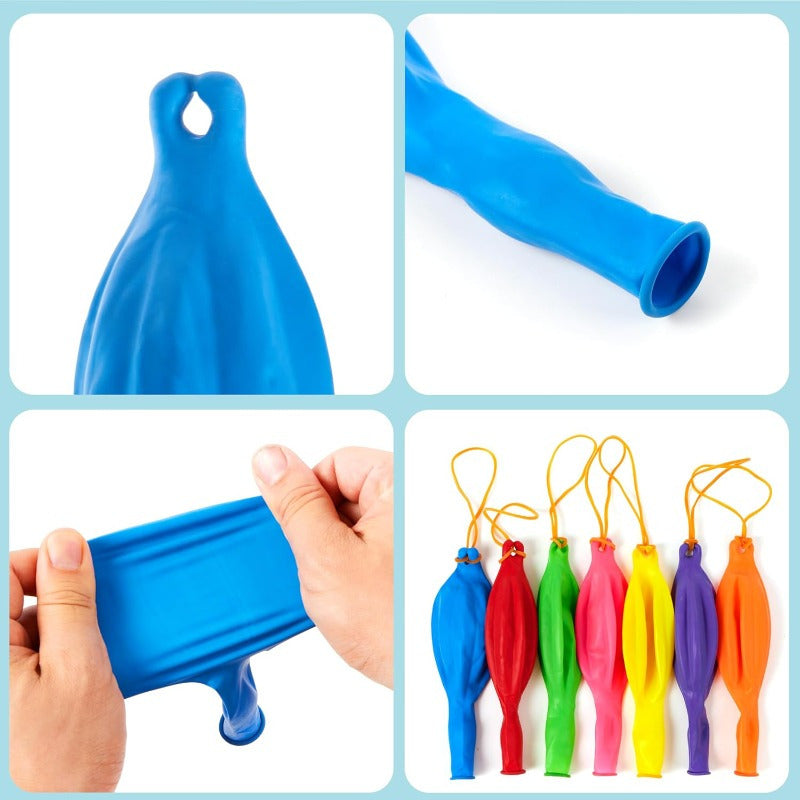 Punch Balloons by SYNCFUN with Rubber Band Handles, Natural Rubber Latex Party Favors for Teen and Adult Birthday Games and Goodie Bags, Ages 14+
